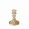 GOLD 6 Diamond Design 4" Reversible Glass Taper Votive CANDLE HOLDERS